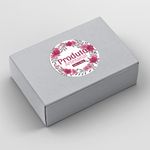 Etiqueta Adesiva para Produto Artesanal - Floral Flores Lavanda Primavera Girassol 4,3x4,3cm - 10 Unidades