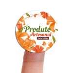 Etiqueta Adesiva para Produto Artesanal - Floral Flores Lavanda Primavera Girassol 4,3x4,3cm - 10 Unidades
