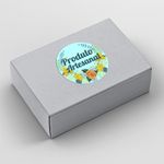 Etiqueta Adesiva para Produto Artesanal - Floral Flores Lavanda Primavera Girassol 4,3x4,3cm - 10 Unidades