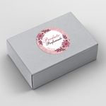 Etiqueta Adesiva para Produto Artesanal - Floral Flores Lavanda Primavera Girassol 4,3x4,3cm - 10 Unidades