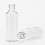 Frasco PET Cristal Cilindrico 120ml Rosca 24/415 para Lembrancinha Amostras Perfume Creme Portátil