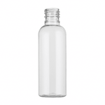 Frasco PET Cristal Cilindrico 120ml Rosca 24/415 para Lembrancinha Amostras Perfume Creme Portátil
