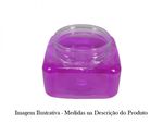 Pote PET Quadrado Cristal 330ml sem Tampa Mod 4