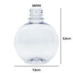 Frasco PET Redonda Bola 300ml 28/410 para Saboneteira Lúdica Aromatizador Exótico