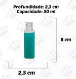 Frasco PET Cristal Retangular Fino 30ml Rosca 18/410