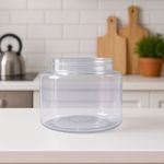 Pote PET Cristal Redondo 200ml sem tampa Modelo 1