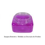 Pote PET Cristal Quadrado 110ml sem tampa Mod 4