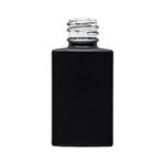 Frasco Vidro Square 30ml 18/410 Preto Cristal Fosco Ideal para Sérum Facial, Perfume e Óleo