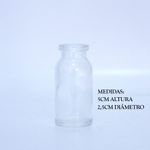 Frasco Vidro Cilíndrico Pen Cristal 10ml sem Rolha Ideal para Lembrancinha de Maternidade, Sal Grosso e Chás