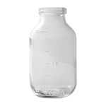 Frasco Vidro Cilíndrico 120ml S/ Rolha Sais de Banho - Cristal