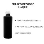 Frasco Vidro Laque 60ml 18/410 - Ambar Branco Fosco Brilhante Cristal Preto