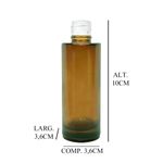Frasco Vidro Laque 60ml 18/410 - Ambar Branco Fosco Brilhante Cristal Preto