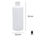 Frasco Vidro Laque 60ml 18/410 - Ambar Branco Fosco Brilhante Cristal Preto
