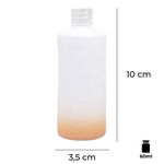 Frasco Vidro Laque 60ml 18/410 - Ambar Branco Fosco Brilhante Cristal Preto