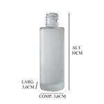 Frasco Vidro Laque 60ml 18/410 - Ambar Branco Fosco Brilhante Cristal Preto