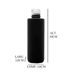 Frasco Vidro Laque 60ml 18/410 - Ambar Branco Fosco Brilhante Cristal Preto