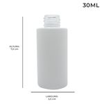 Frasco Vidro Laque Cilíndrico Reto 30ml (20/410) - Escolha a Cor