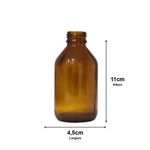 Frasco Vidro 120ml Ambar 24/410 S/ Tampa