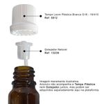 Frascos de Vidro Ambar Pequeno Cilíndrico 10ml 18/410 - sem Tampa