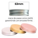 Tampa Alumínio (63-400) para Potes e Frascos