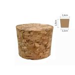 Rolha Batoque N° 02 - (Alt 19 X Sup 24 X  Inf 22) Mm