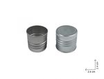 Tampa Alumínio Sem Furo Prata (24/415) Preto Branco Dourado