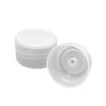 Tampa de Plástico 28/410 para Tubete Com Furo da Argola Sopradora de 8cm/13cm Colorido