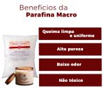 Parafina Macro 140/145 Lentilha Lentilhada Escamas para Velas Artesanais 500g 1Kg 2Kg