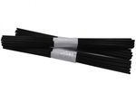 Vareta de Fibra de Algodão 4 Mm X 25 Cm Preta - Pct 20 Unid