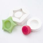 Forma de Silicone Estrela Feliz Natal Encaixe
