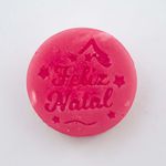 Forma de Silicone Estrela Feliz Natal Encaixe