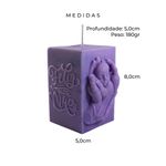 Forma de Silicone Feliz dia das Mães Vela Mão com Bebe