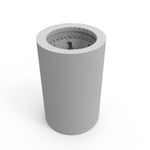 Molde de Silicone Vela Cilindrica de Natal Laço e Guirlanda