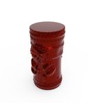 Molde de Silicone Vela Cilindrica de Natal Laço e Guirlanda