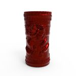 Molde de Silicone Vela Cilindrica de Natal Laço e Guirlanda