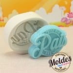 Molde Silicone Feliz Dia dos Pais Ideal para Gessos Sabonetes e Velas