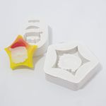 Molde Silicone Estrela com Papai Noel