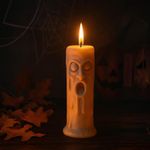 Forma de Silicone Halloween Vela do Medo Artesanal para Decoração Assustadora Dia das Bruxas