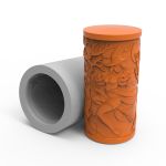 Forma de Silicone Vela 7 Dias Halloween- Bruxa na Vassoura