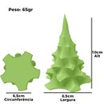 Molde de Silicone Arvore de Natal Geométrica 10cm Modelo 1