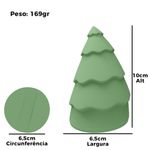 Molde de Silicone Arvore de Natal Geométrica 10cm Modelo 7