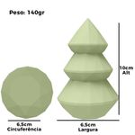Molde de Silicone Arvore de Natal Geométrica Em Espiral 10cm Modelo 06