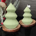 Molde de Silicone Arvore de Natal Geométrica Em Espiral 10cm Modelo 06