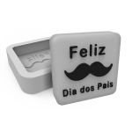 Molde de Silicone Barra Feliz Dia dos Pais Bigode