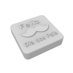 Molde de Silicone Barra Feliz Dia dos Pais Bigode