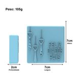 Molde de Silicone Barra Feliz dia dos Pais Gravata
