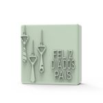 Molde de Silicone Barra Feliz dia dos Pais Gravata