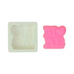Molde de Silicone Mensagem 