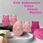 Molde de Silicone Ovo Gatinho Pet Love 