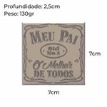 Molde de Silicone Feliz dia dos Pais Placa Pai 